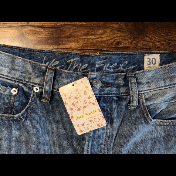 NWT Free People | Distressed Denim Shorts - Picture 3 of 9